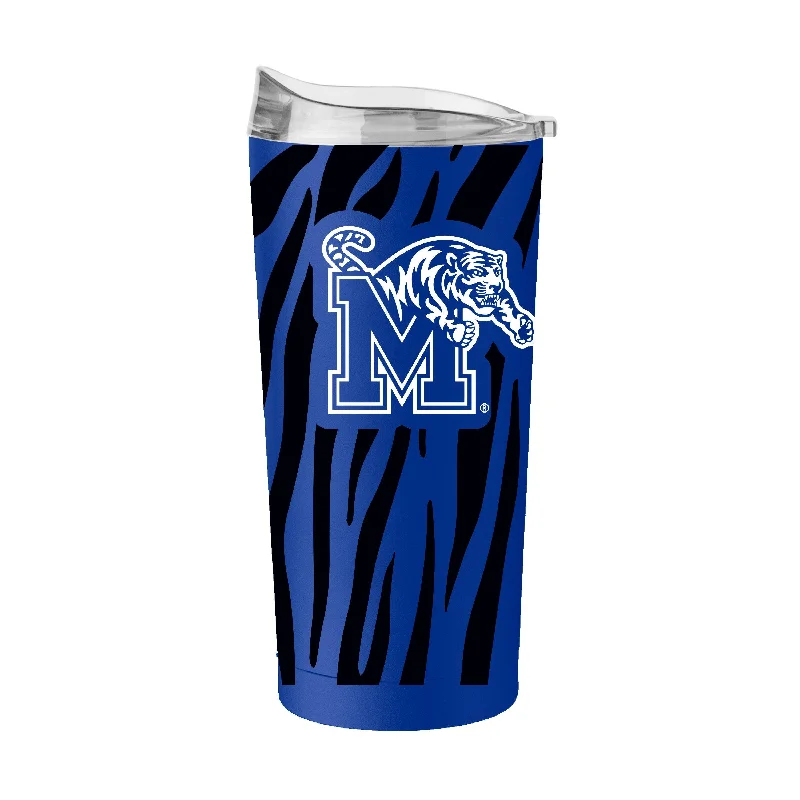 Memphis 20oz Tiger Stripe Royal Powder Coat Tumbler