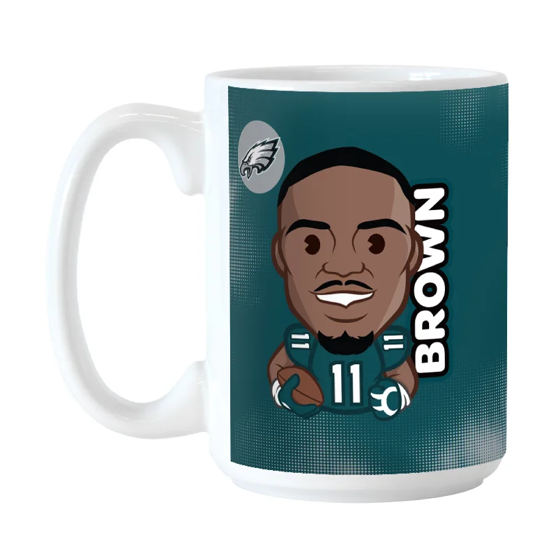 Philadelphia Eagles A.J. Brown Caricature 15oz Sublimated Mug