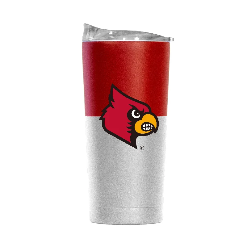 Louisville 20oz Colorblock White Powder Coat Tumbler