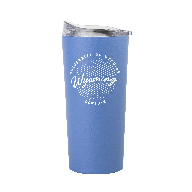 Wyoming 20oz Retro Script Arctic Powder Coat Tumbler