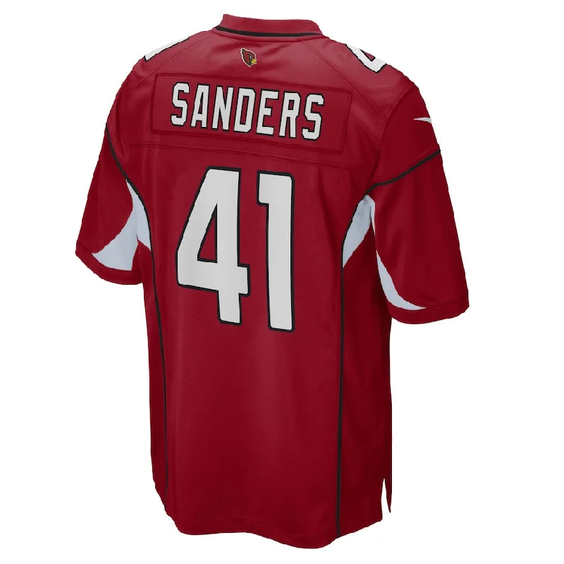 A.Cardinal #41 Myjai Sanders Cardinal Game Player Jersey Stitched American Football Jerseys