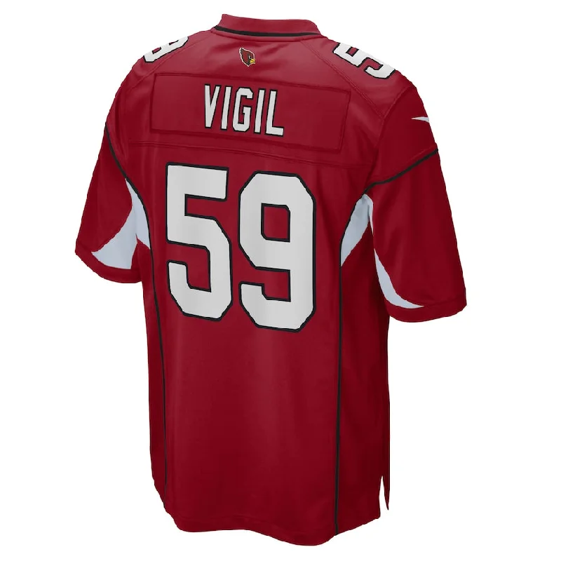 A.Cardinal #59 Nick Vigil Cardinal Game Player Jersey Stitched American Football Jerseys