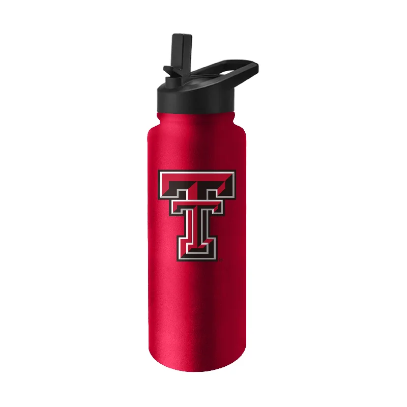 Texas Tech Logo 34 oz Quencher Stainless Bottle