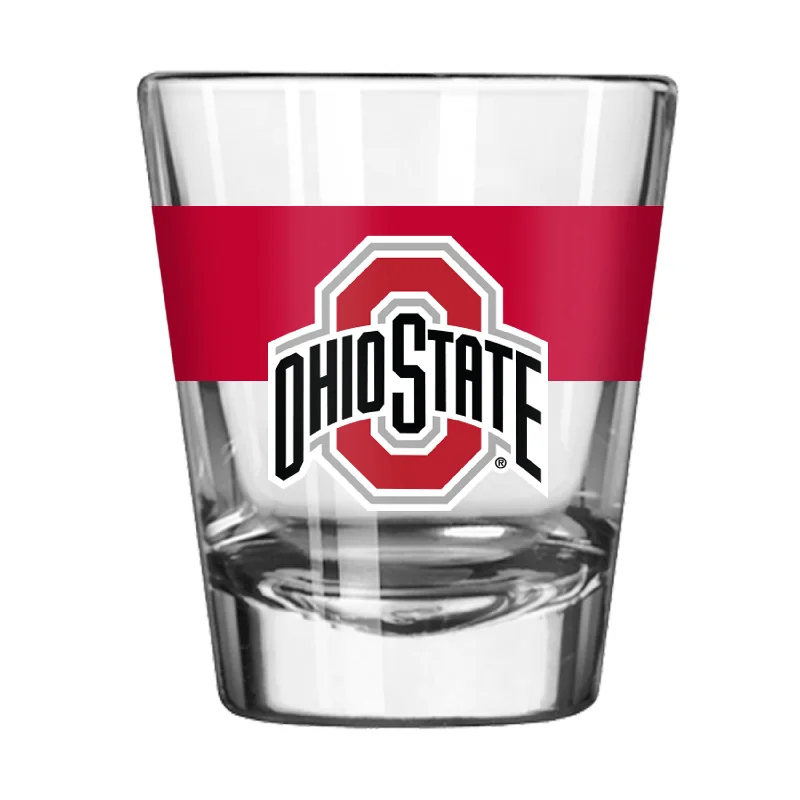 Ohio State 2oz Colorblock Shot Glass