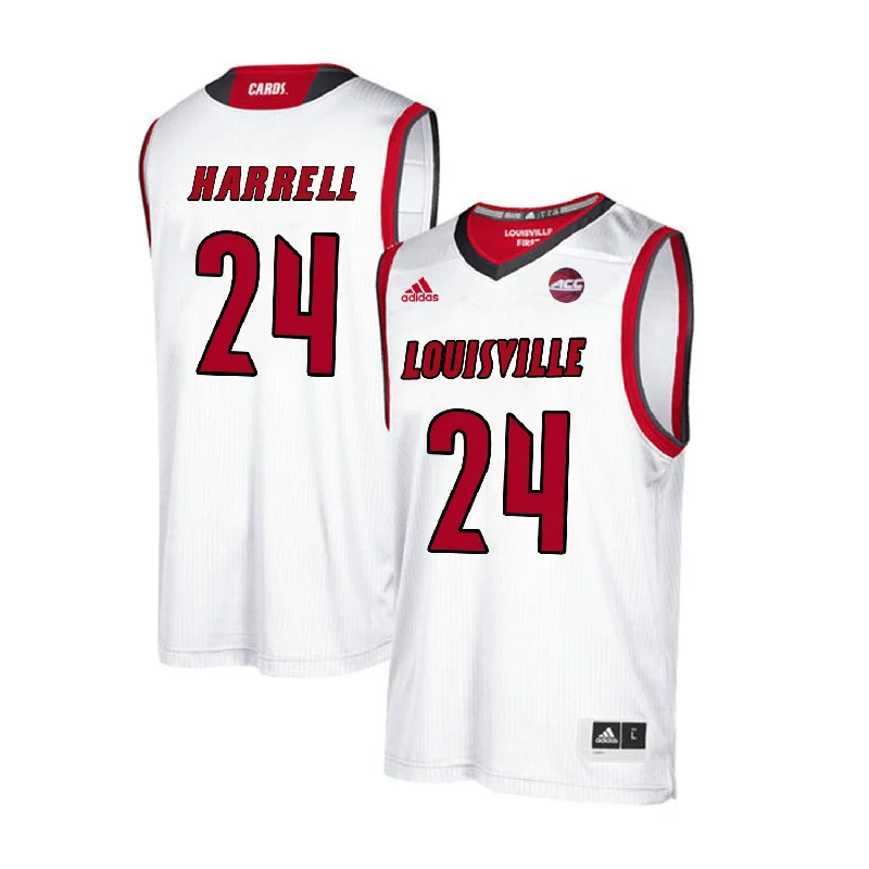 Louisville Cardinals 24 Montrezl Harrell White College Basketball Basketball Jersey