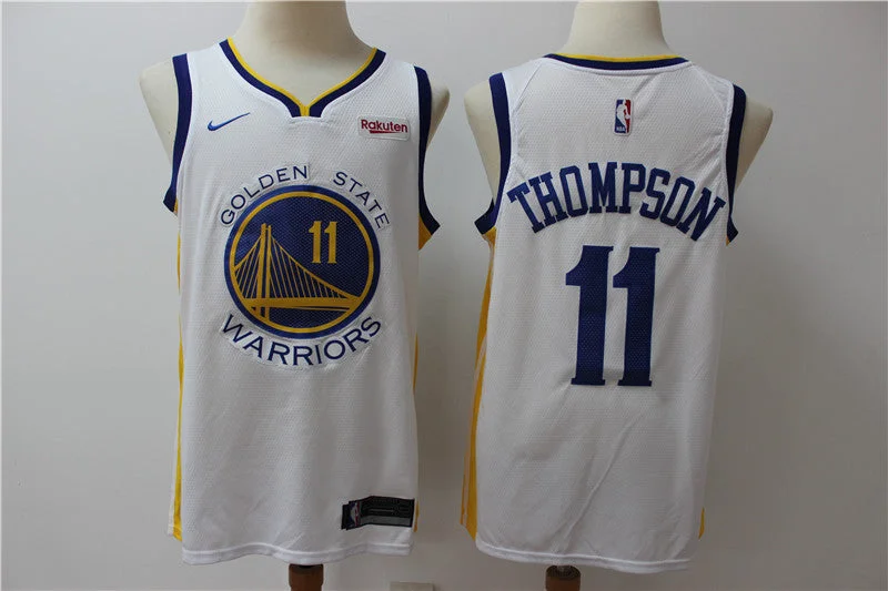 Warriors 11 Klay Thompson White Swingman Basketball Jersey