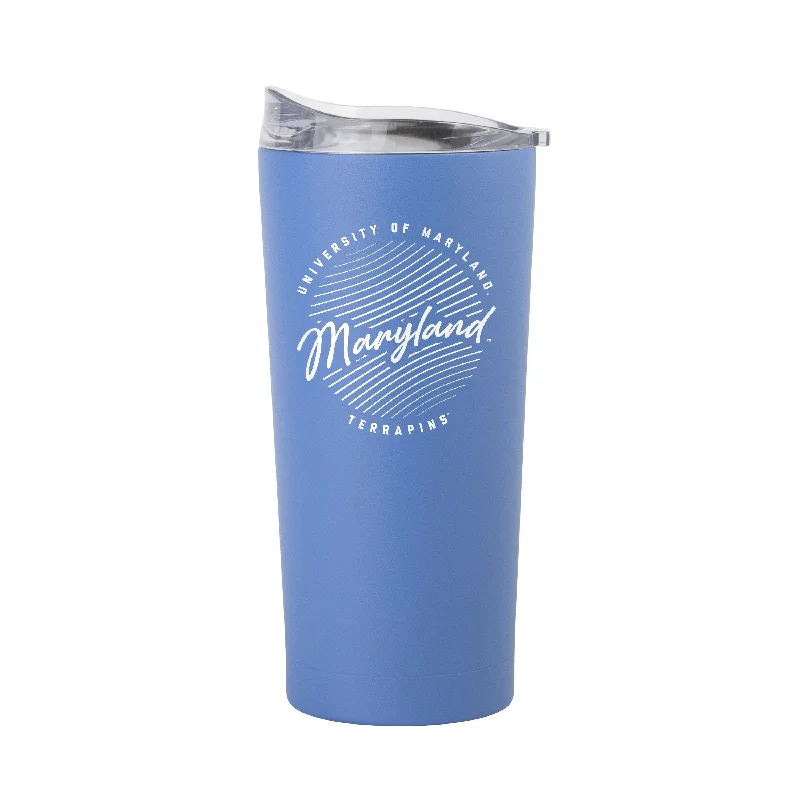 Maryland 20oz Retro Script Arctic Powder Coat Tumbler