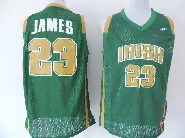 Irish High School 23 James Green Swingman Basketball Jerseys