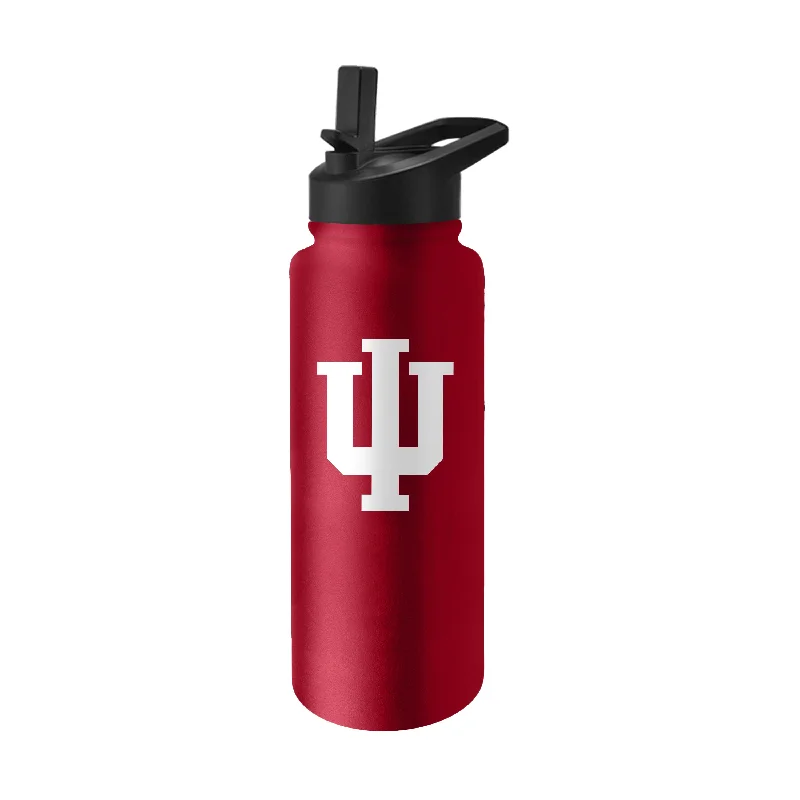 Indiana Quencher Logo Flip Top Water Bottle