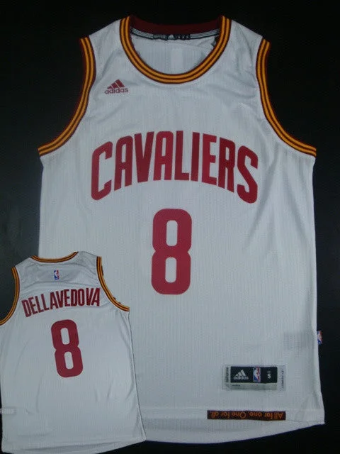 Cavaliers 8 Dellavedova White 2014-15 Hot Printed New Rev 30 Basketball Jersey