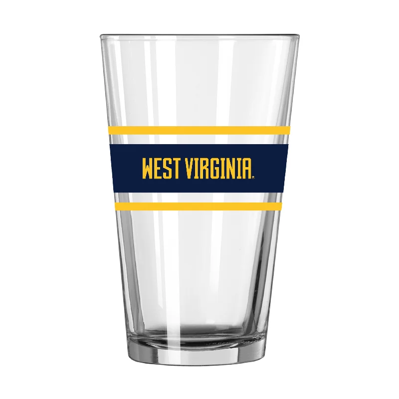 West Virginia 16oz Stripe Pint Glass