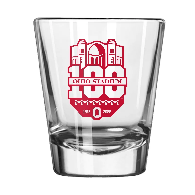 Ohio State 100th Anniversary 1 Color 2oz Shot Glass