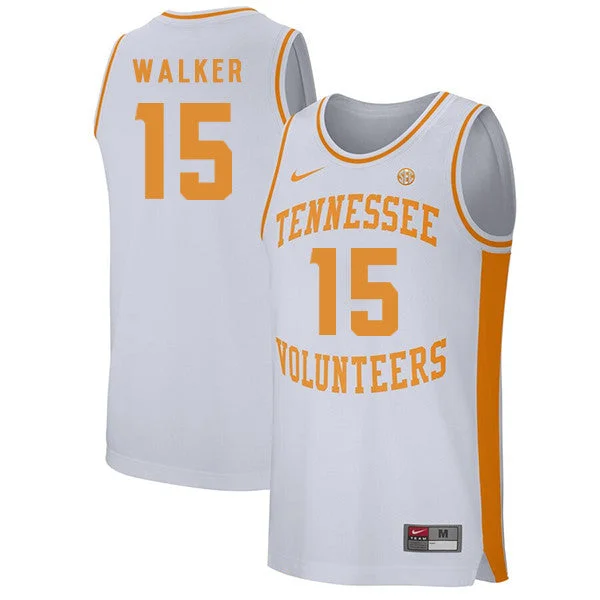 Tennessee Volunteers 15 Derrick Walker White College Basketball Basketball Jersey