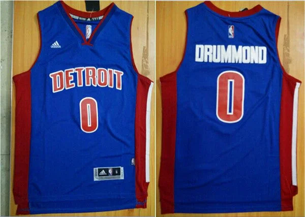 Pistons 0 Andre Drummond Blue Swingman Basketball Jersey