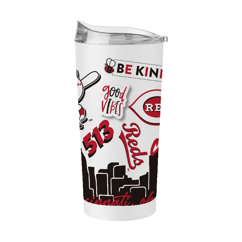 Cincinnati Reds 20oz Native Powder Coat Tumbler