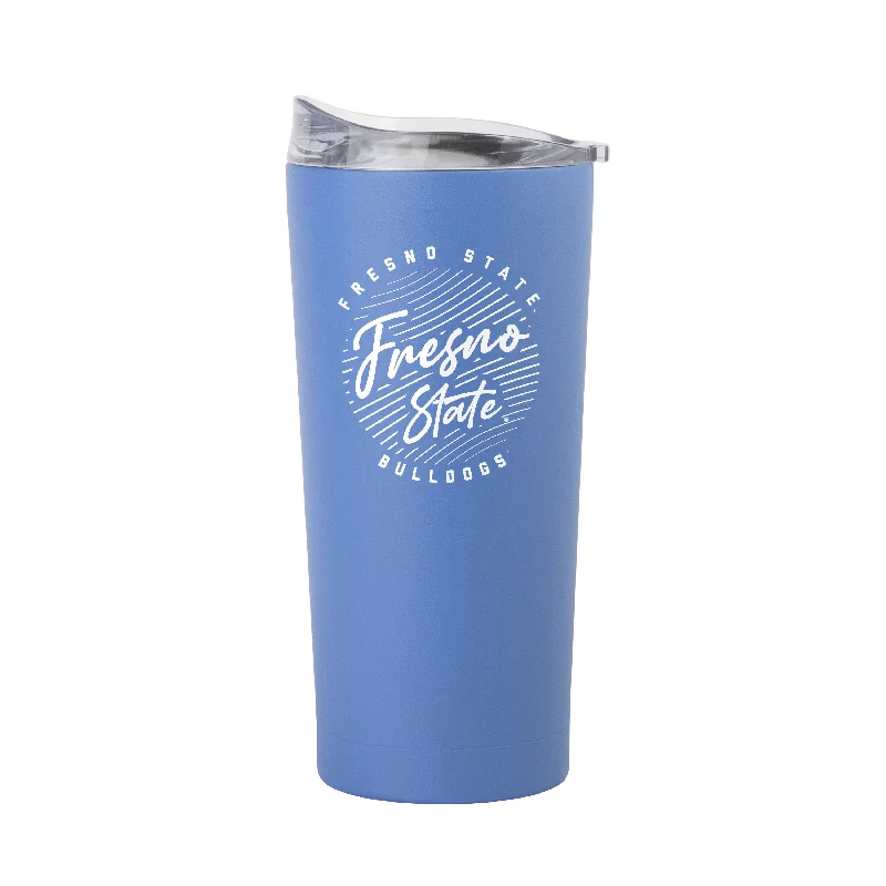 Fresno State 20oz Retro Script Arctic Powder Coat Tumbler