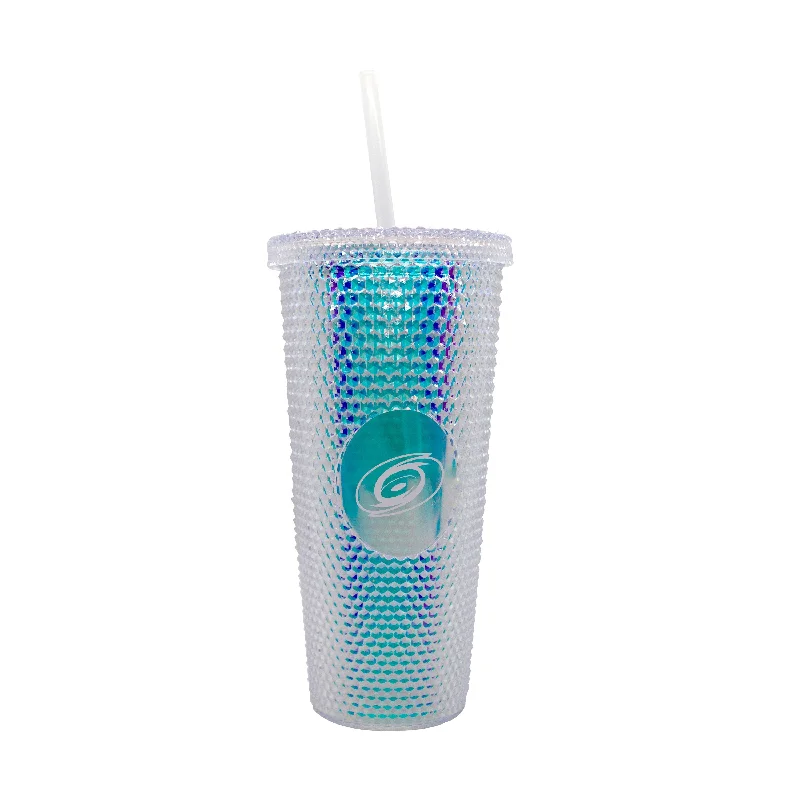 Carolina Hurricanes 24oz Iridescent Studded Tumbler