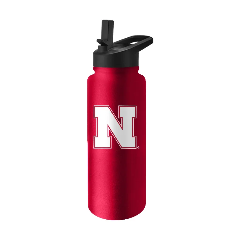 Nebraska 34oz Logo Quencher Bottle