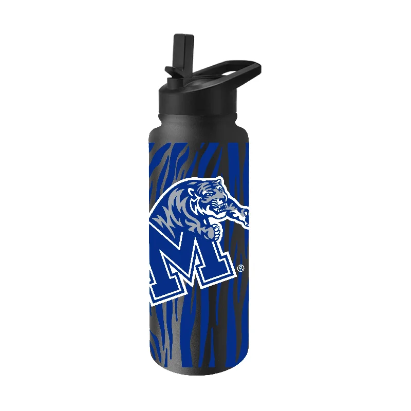 Memphis 34oz Tiger Stripe Black Quencher Bottle