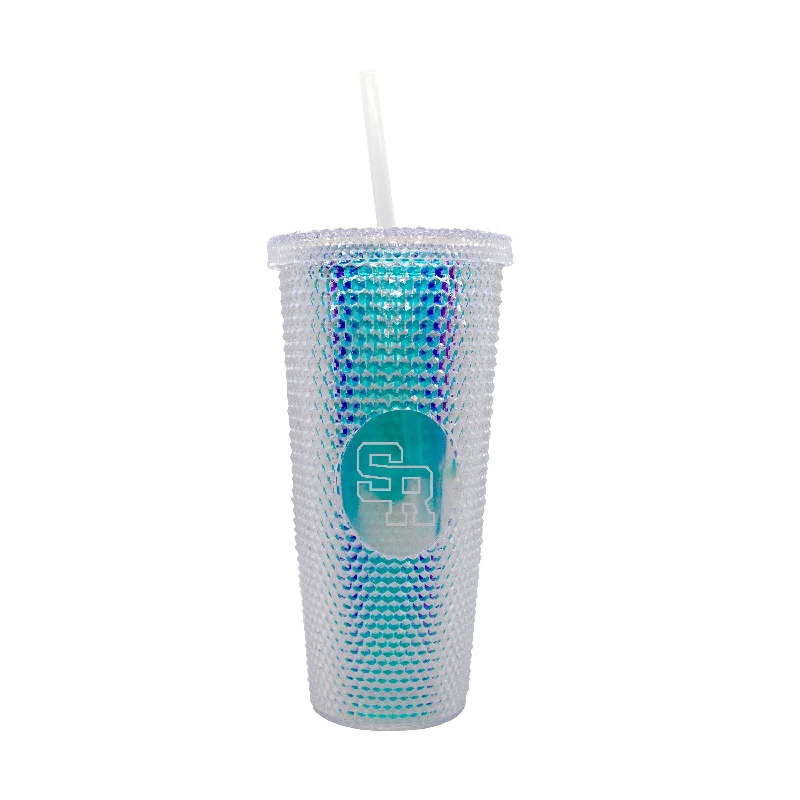 Salve Regina Univ 24oz Iridescent Studded Tumbler