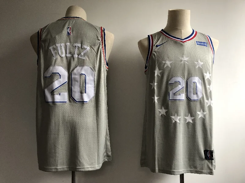 76ers 20 Markelle FultzGray 2018-19 City Edition Swingman Basketball Jersey