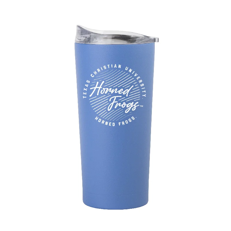 TCU 20oz Retro Script Arctic Powder Coat Tumbler