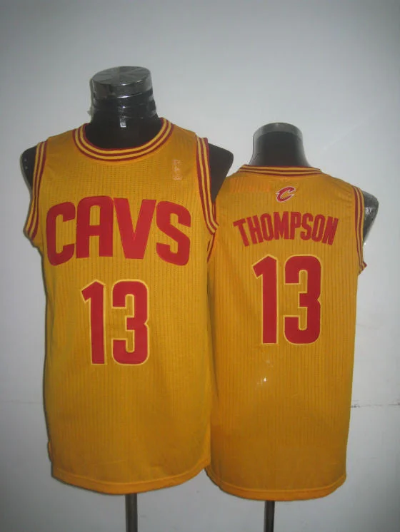 Cavaliers 13 Thompson Gold New Revolution 30 Basketball Jerseys