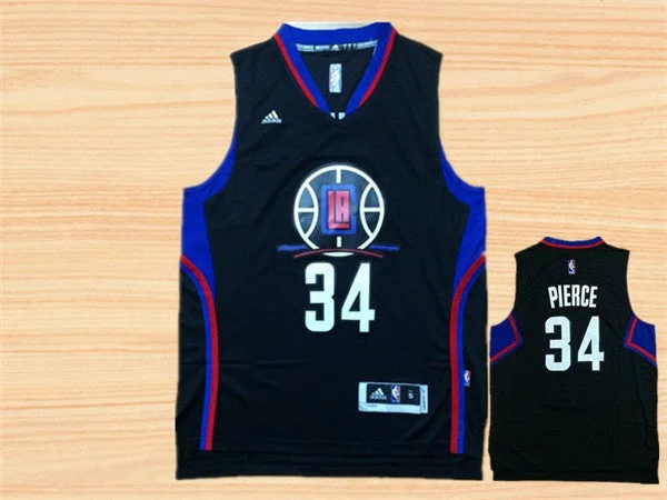 Clippers 34 Paul Pierce Black Swingman Basketball Jersey