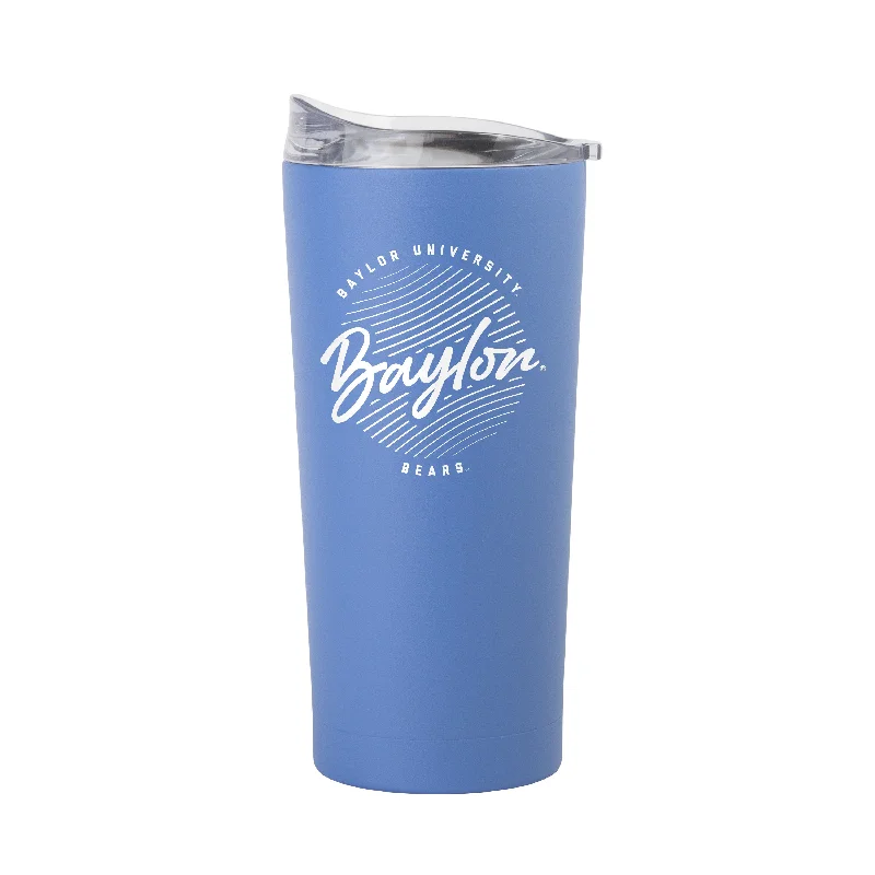 Baylor 20oz Retro Script Arctic Powder Coat Tumbler