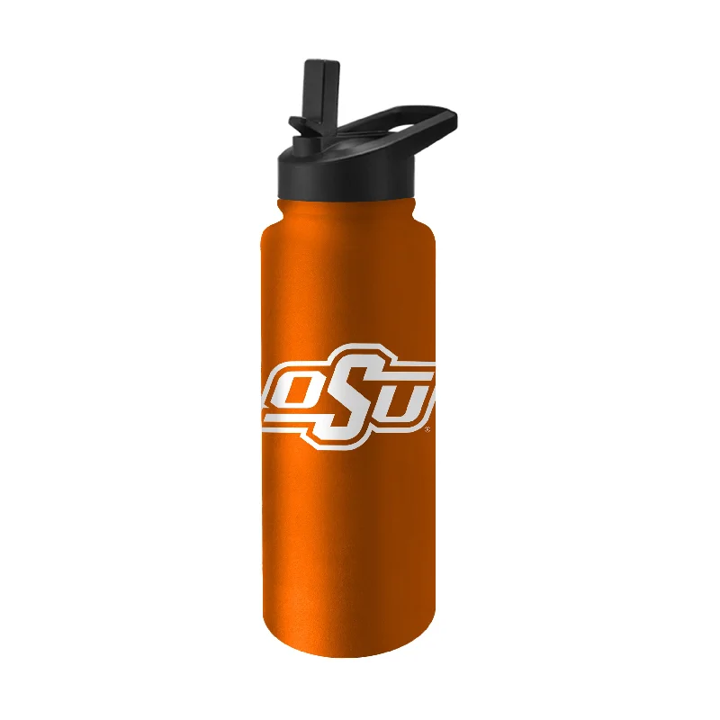 Oklahoma State Logo 34 oz Quencher Stainless Bottle