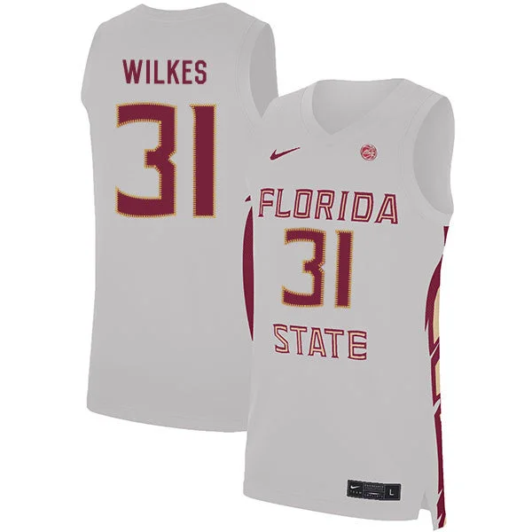 Florida State Seminoles 31 Wyatt Wilkes White Basketball College Basketball Jersey