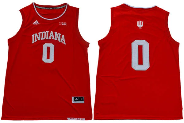 Indiana Hoosiers 0 Romeo Langford Red College Basketball Basketball Jersey