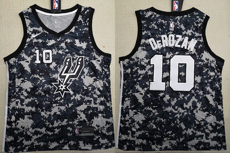 Spurs 10 DeMar DeRozan Camo 2018-19 Swingman Basketball Jersey