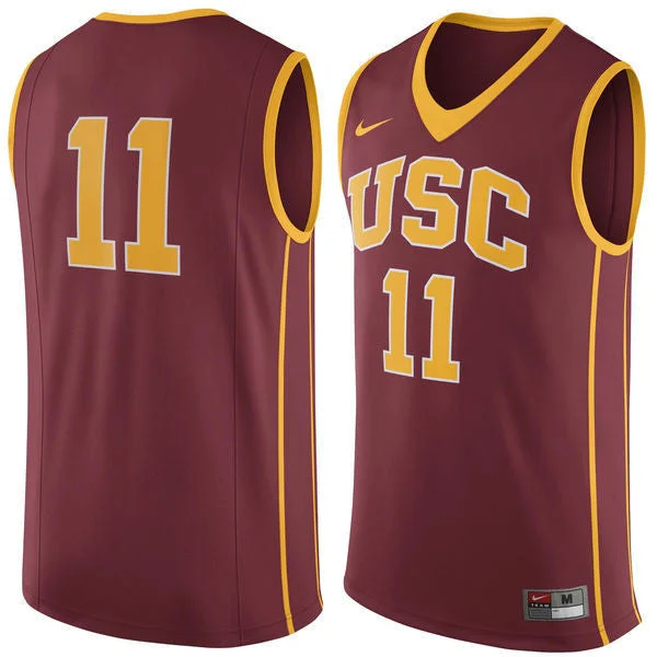 USC #11 Red Basketball College Basketball Jersey