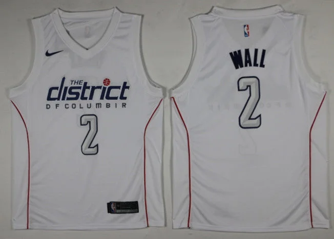 Wizards 2 John Wall White City Edition Swingman Basketball Jersey