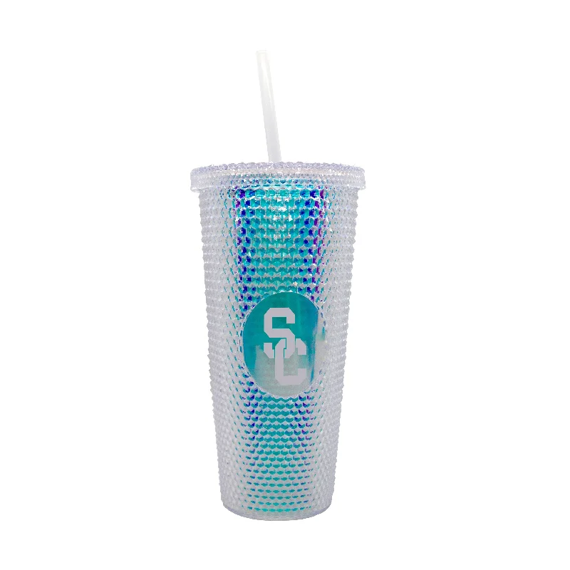 USC 24oz Iridescent Studded Tumbler