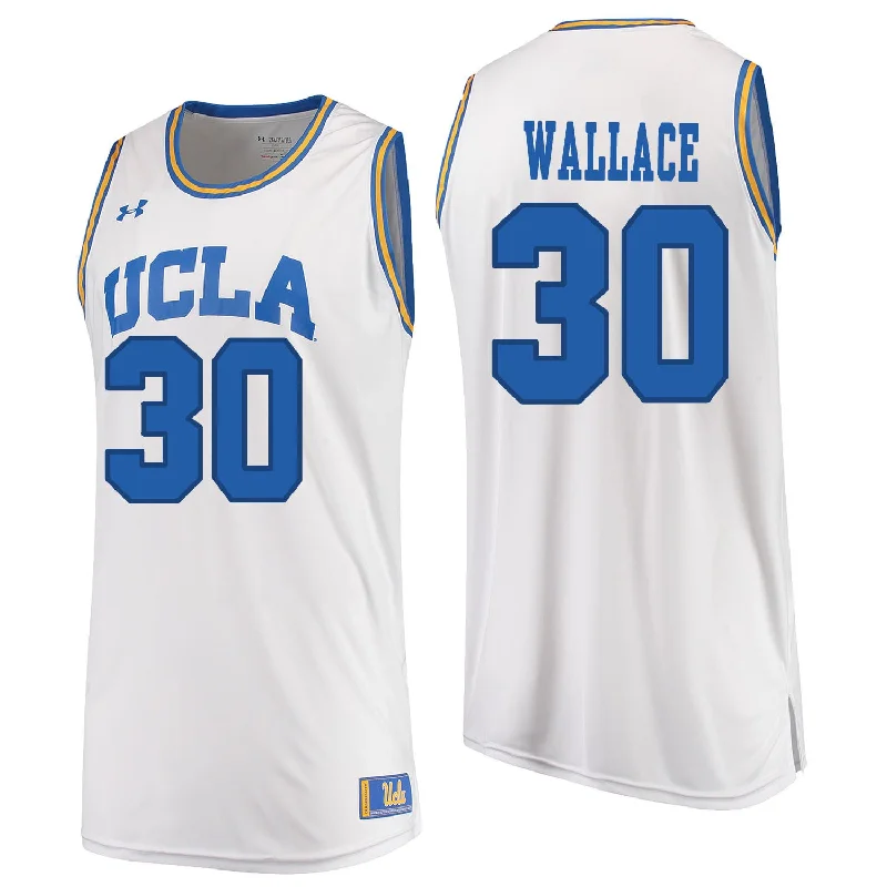 UCLA Bruins 30 Joseph Wallace White College Basketball Basketball Jersey