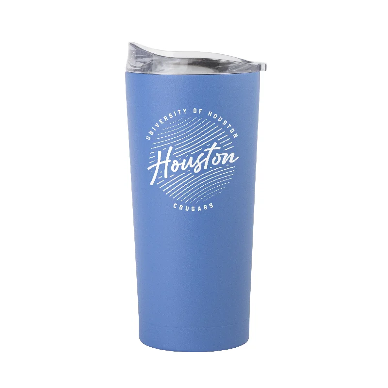 Houston 20oz Retro Script Arctic Powder Coat Tumbler