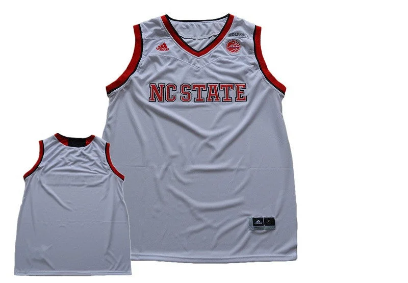 NC State Wolfpack Blank White College Basketball Basketball Jersey