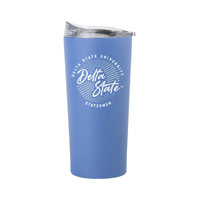 Delta State 20oz Retro Script Arctic Powder Coat Tumbler