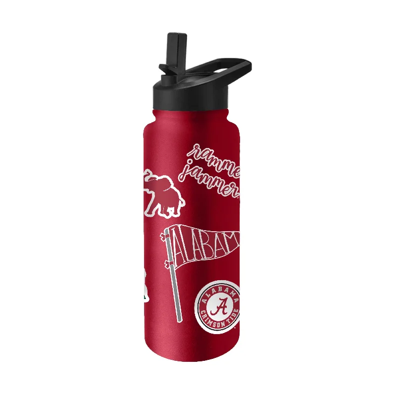 Alabama Cardinal 34oz Native Quencher Bottle