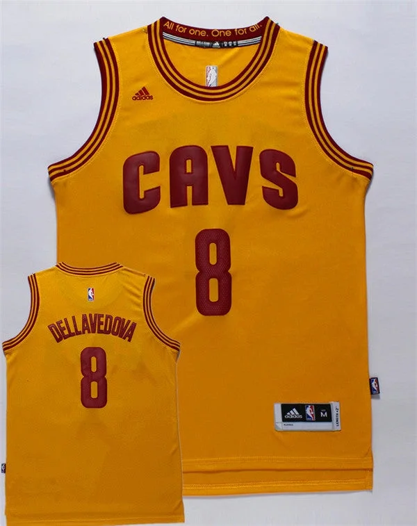 Cavaliers 8 Dellavedova Orange New Revolution 30 Basketball Jersey