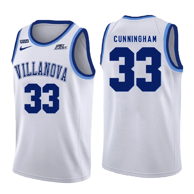 Villanova Wildcats 33 Dante Cunningham White College Basketball Basketball Jersey