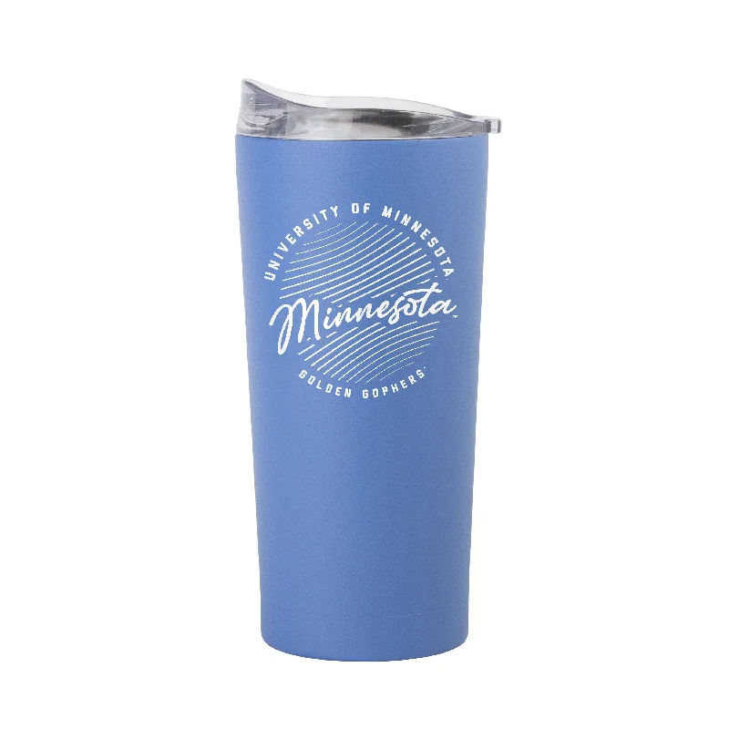 Minnesota 20oz Retro Script Arctic Powder Coat Tumbler