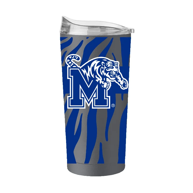 Memphis 20oz Tiger Stripe Charcoal Powder Coat Tumbler