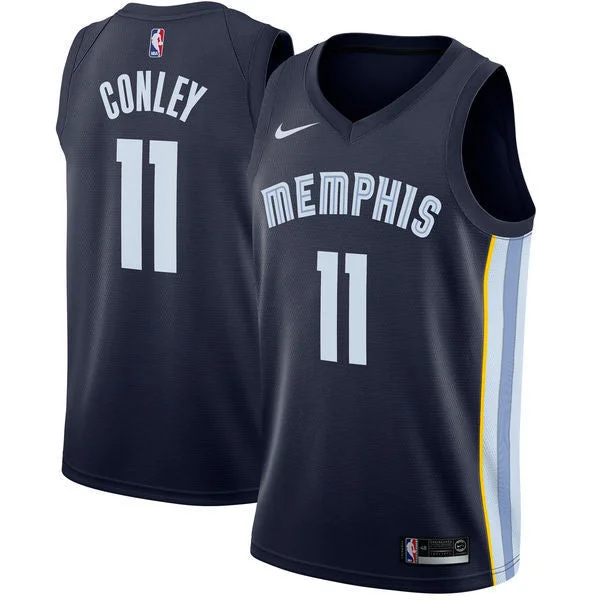 Grizzlies 11 Mike Conley Navy Swingman Basketball Jersey