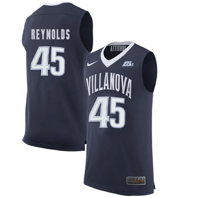 Villanova Wildcats 45 Darryl Reynolds Navy College Basketball Elite Basketball Jersey