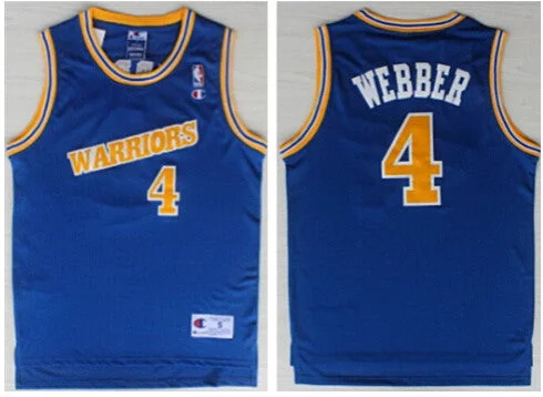 Warriors 4 Webber Blue New Revolution 30 Basketball Jerseys