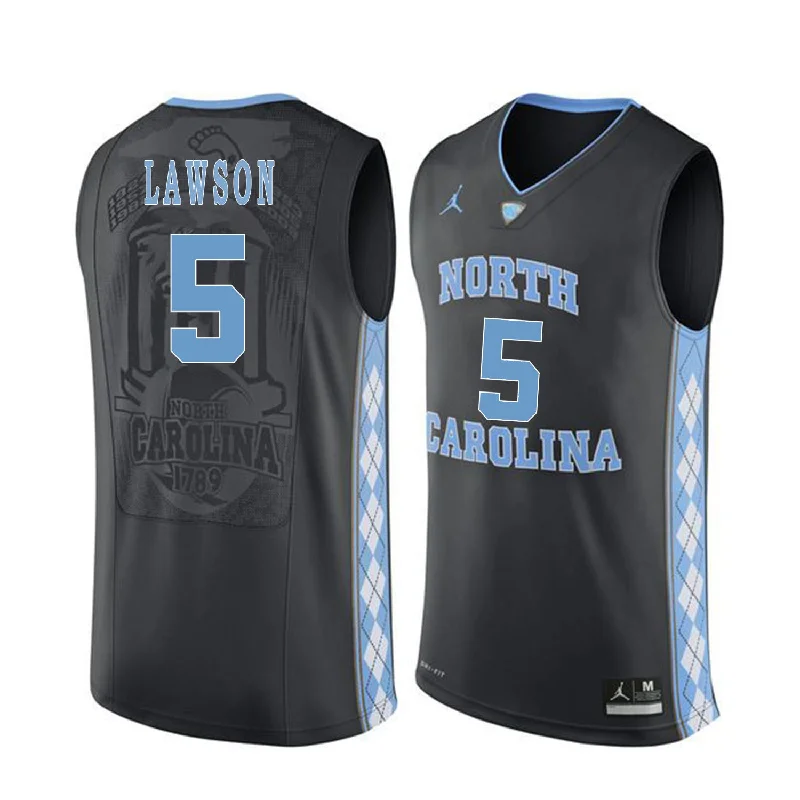 North Carolina Tar Heels 5 Ty Lawson Black College Basketball Basketball Jersey