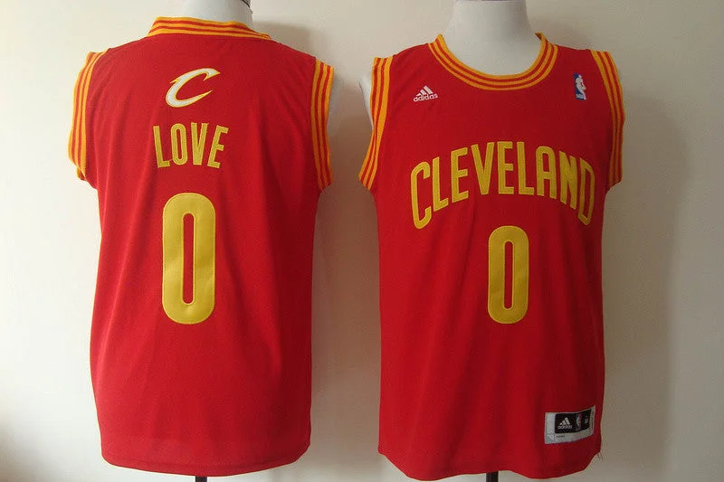 Cavaliers 0 Love Red New Revolution 30 Basketball Jerseys